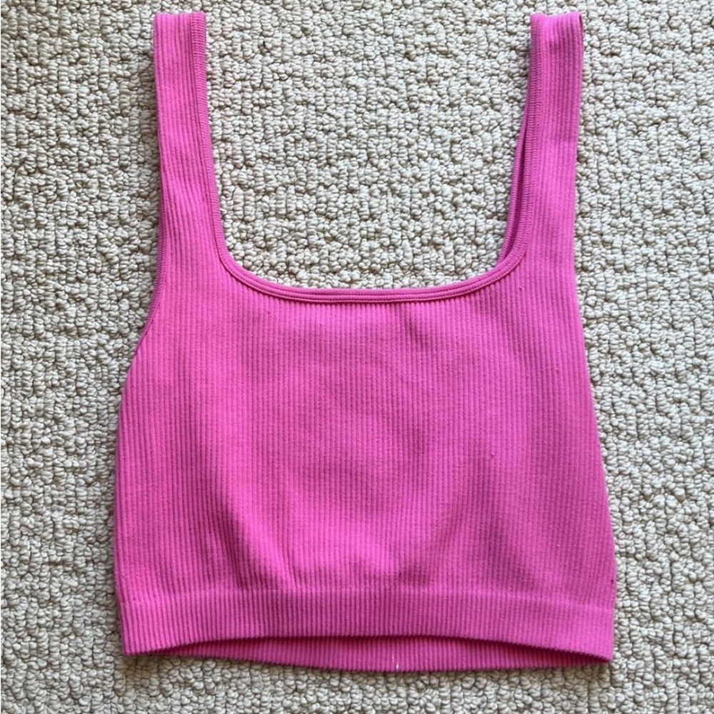 Zara Cropped Pink Tank